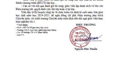 Kế hoạch hoạt động tuần 28